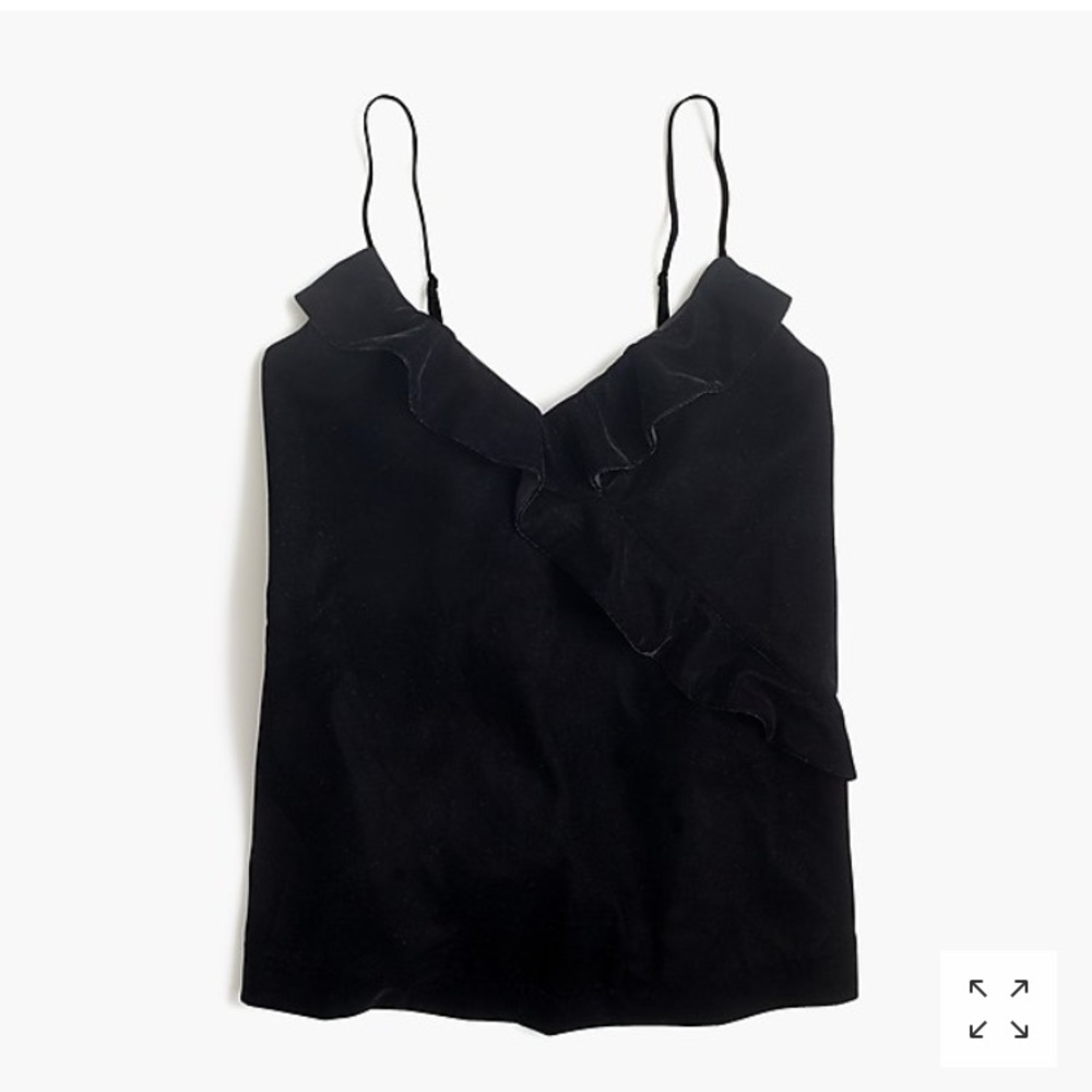 J crew velvet going out top